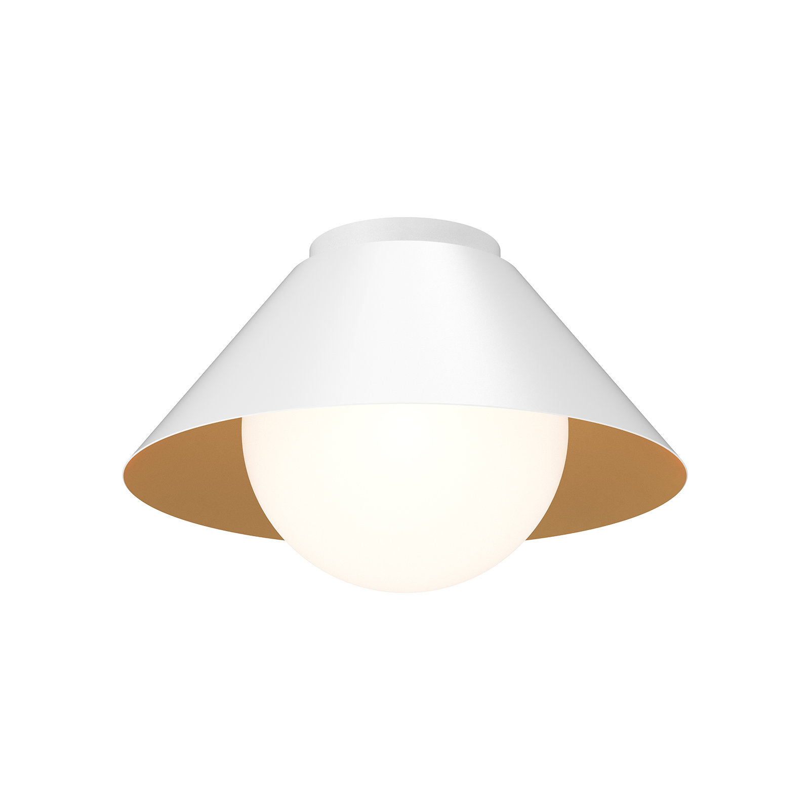Ireland Integrated LED Dimmable Flush Mount , White