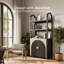 3 Tier Book Shelf 72" Tall Arched Bookcase With Storage-1861566042