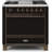 ILVE Majestic II Series 36 inch Dual Fuel Range with 6 Sealed Burners, Griddle (Solid Door)-64707957-64707956