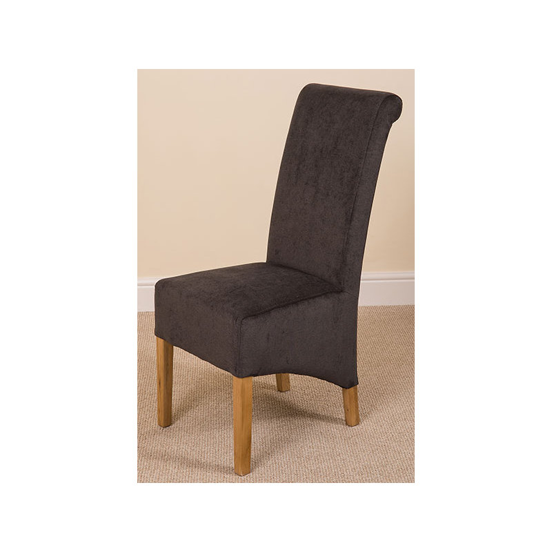 48cm H Fabric Upholstered Side Chair, Black
