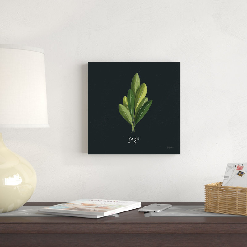 «Herbs II» par Becky Thorns - impression sur toile tendue, H 12 po x l 12 po
