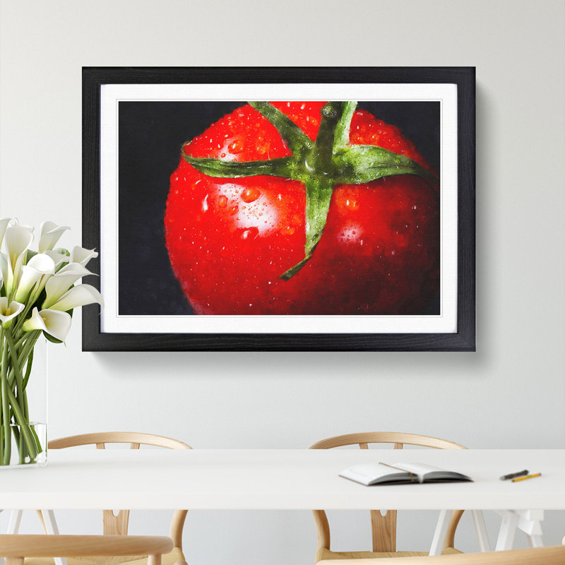 Red Tomatoes - Framed Print, Black Framed, 62cm H x 87cm W x 2cm D