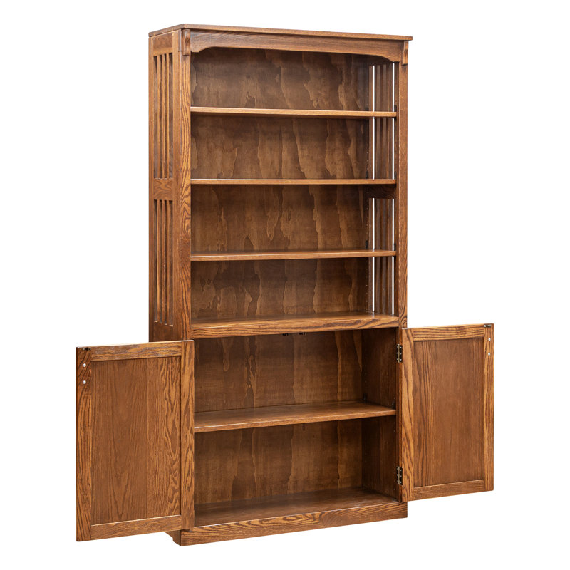 Afonso 84'' H Solid Wood Standard Bookcase, (4 Shelves) 72” H x 36” W x 12”D