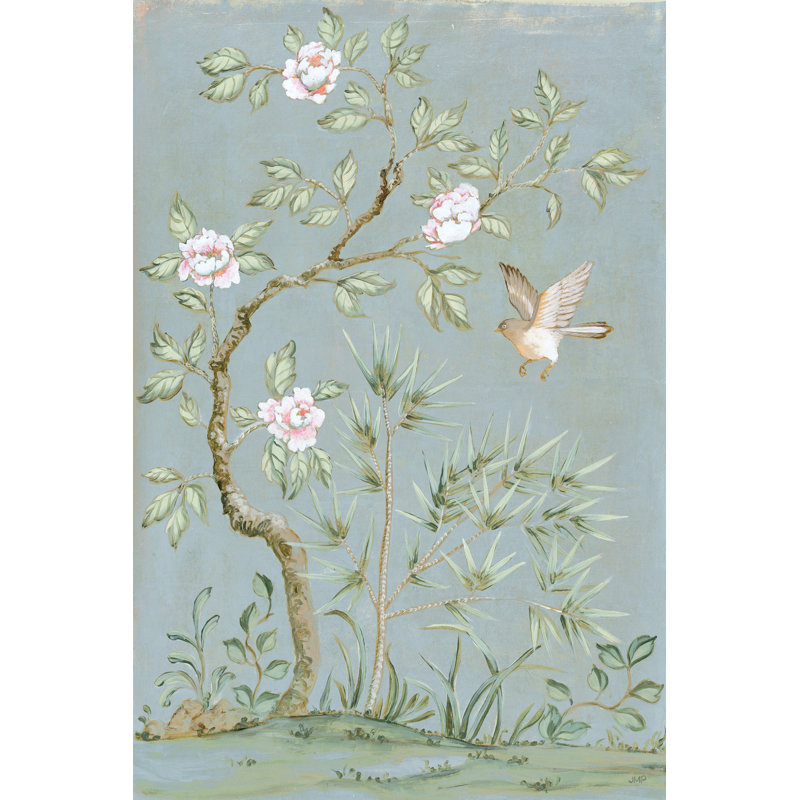 Murale printanière II - bleu, H 30 po x l 20 po