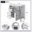 Meuble-lavabo de salle de bain 30 po avec lavabo supérieur, meuble-lavabo moderne avec 2 tiroirs et tiroir basculant, meuble-lavabo simple-2102171333