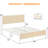 Bundeena Rattan Platform Bed Frame with Headboard with Sturdy Steel Slat Support, No Box Spring Needed-1604669924-1543851642