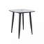 Table de bar d'extérieur ronde moderne carrée 35,4 po (table incluse seulement)