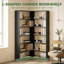 HOMCOM Corner Bookshelf, L-Shaped, Wood Effect-2009133903