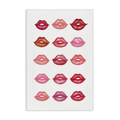 Art mural rouge et rose sur toile par Martina Pavlova