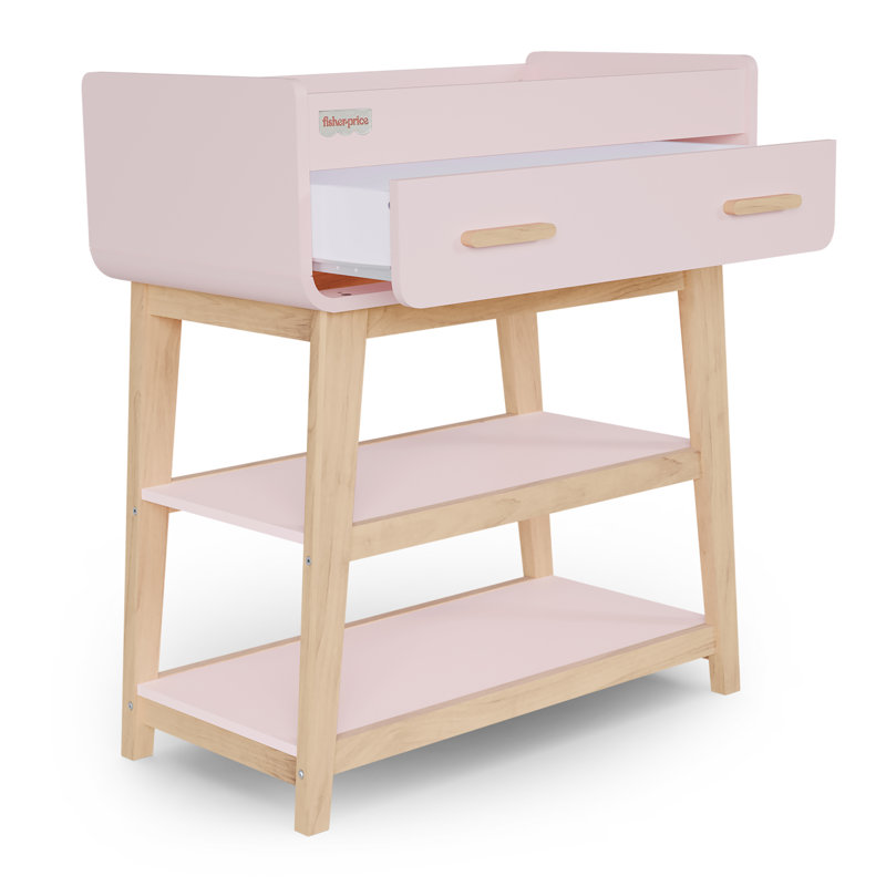 Fisher Price Iris/Siesta Changing Table By Dream On Me, Blush Pink, Blush Pink