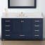 Plateau de meuble-lavabo simple 60 po en quartz avec lavabo - pour remplacement de meuble-lavabo, sans armoire