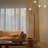 Orion 74 in. Industrial 5-Light LED Floor Lamp with Adjustable Swing Arm Heads-583557763
