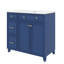 Ensemble de meuble-lavabo 36 po avec lavabo: meuble-lavabo moderne avec comptoir en céramique, 2 portes à fermeture douce, 2 tiroirs, tablettes réglables-466303912
