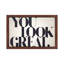 You Look Great 1 Piece Floater Frame Wall Art on Canvas-699513188-699513195