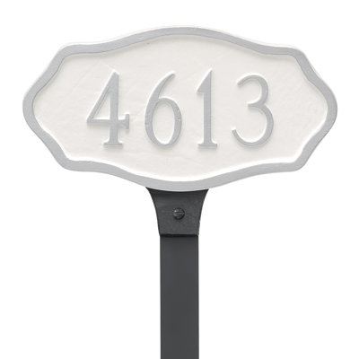 Hamilton 1-Line Lawn Address Sign