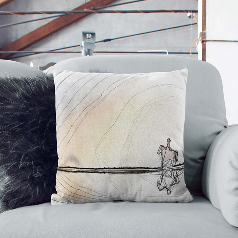 Square Cushion, 55cm H x 55cm W x 20cm D