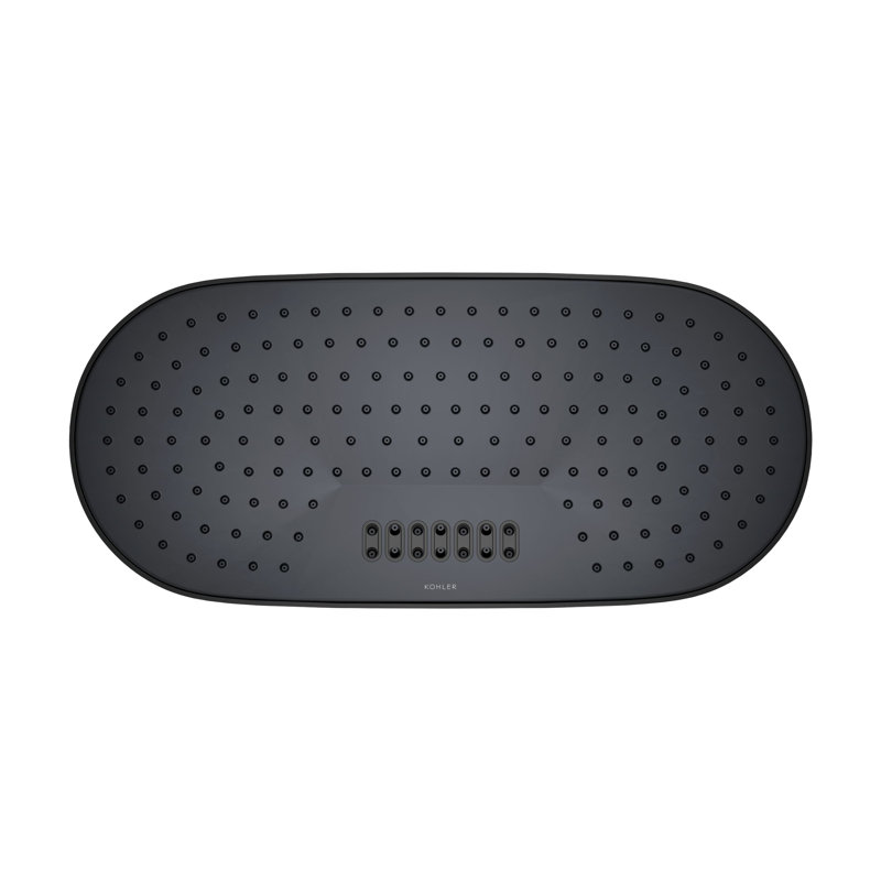 Statement™ 18" 2.5 GPM Oblong Rainhead, Matte Black