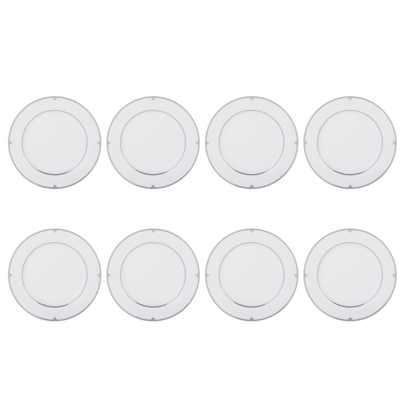 Regent Bead 40-Piece Porcelain Dinnerware Set, Service for 8