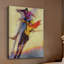 Reproduction d’art sur toile tendue « downhill ski »-198650605