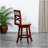 24" Counter Height X-Back Swivel Stool, Cherry Finish, Fabric Seat-1073527106-1073527107-1073527104