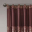 Paire de panneaux de rideaux Madison Park Aubrey bleu marine à motif cachemire jacquard 50 x 95 po-72012574-117883091