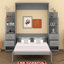 Lit escamotable double avec tablettes-218657394