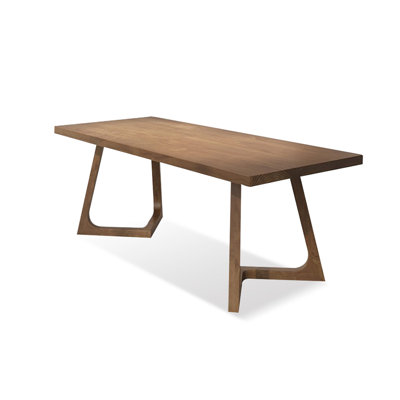Burlywood Rectangular Solid Dining Table For Dining Room/Kitchen