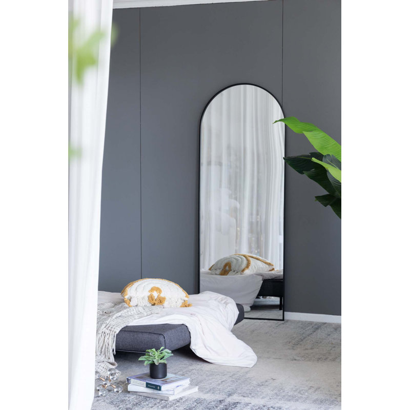 Miroir 28 po x 1 po x 74 po, Noir