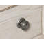 Commode à tiroirs, finition blanche antique