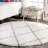 Darryll Moroccan Shag Performance Off-White Area Rug-1870517286