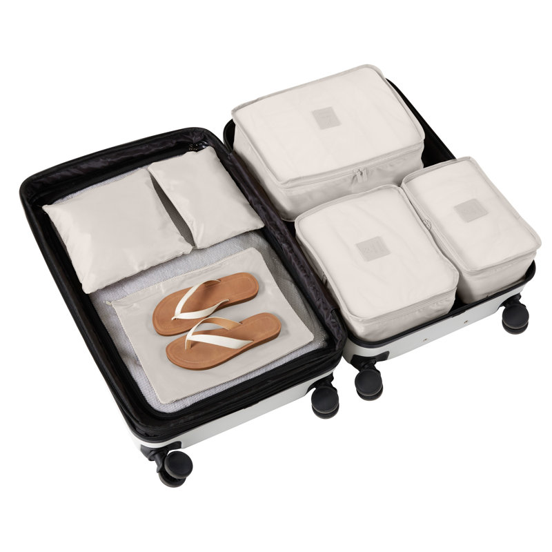 Gforce  6 Piece Deluxe Traveling Set In Stone, White