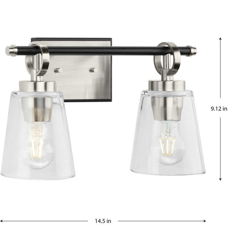 Cassell Dimmable Vanity Light, Vintage Brass, 2