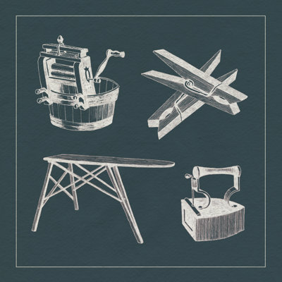 Laundry Laundry IV par Grace Popp - reproduction d'art sur toile tendue