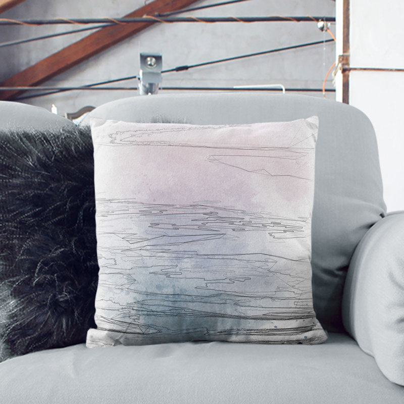 Square Cushion, Black, 55cm H x 55cm W x 20cm D