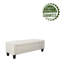 Banc de rangement capitonné en velours Rondre-1247299096