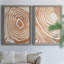 «Wood Grain Suminagashi III», ensemble de 2 impressions encadrées-291848178-291848179