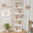 Rotating Bookshelf, 3 Tier Round Revolving Bookcase with Special Visible Partition Storage, 360° Display Spinning Small Bookshelf Tower Book Shelf Organizer for Bedroom-1631222717-1631222719