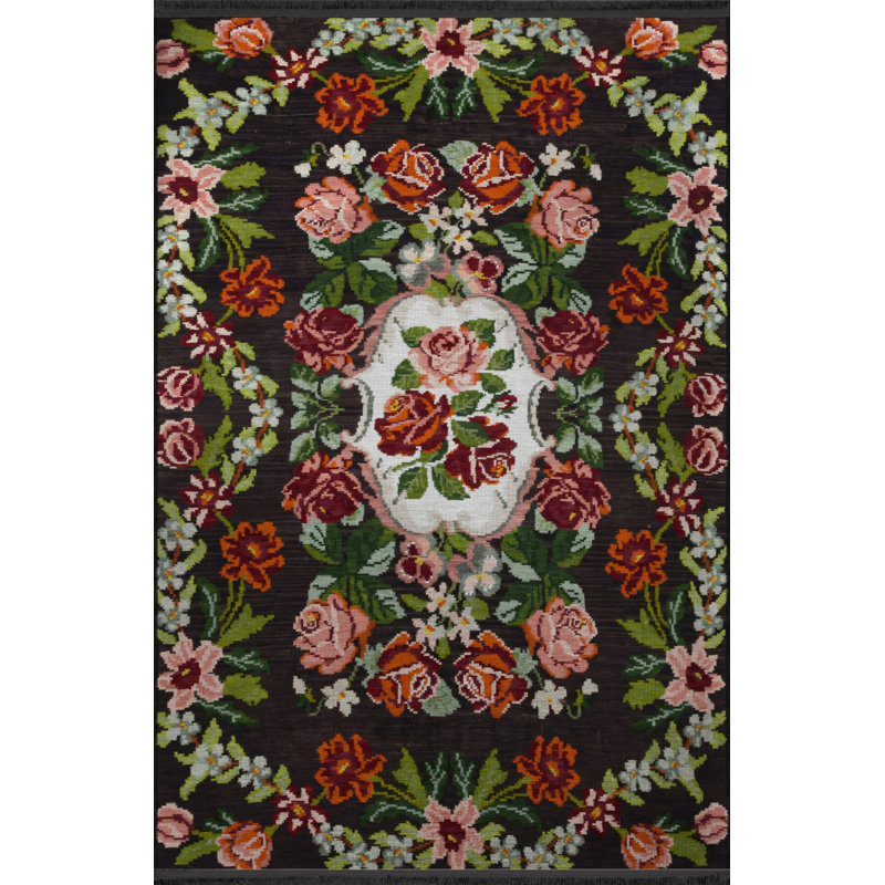 Tapis rectangulaire Wittie, Rectangle 2 pi 8 po x 5 pi