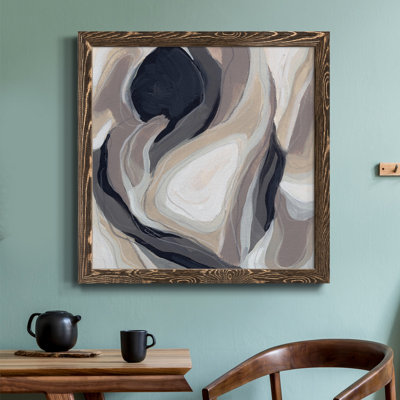 Stone Ripple II - Toile encadrée de qualité supérieure - prête à être accrochée