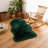 Cozy Thick Gray Faux Sheepskin Area Rug-84823923