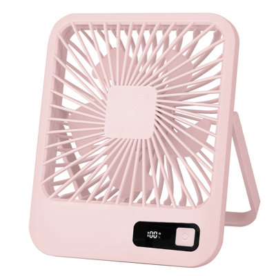 Mini Desktop Cooling Fan Rechargeable Battery Powered Personal Fan Speed Adjustment