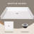 38'' W X 38'' D ADA Acrylic Alcove Shower Pan Single Threshold Square Shower Base Center Drain White Shower Tray with Non-Slip Design