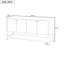 Console American Design avec compartiments de rangement et tablette inférieure-907859253