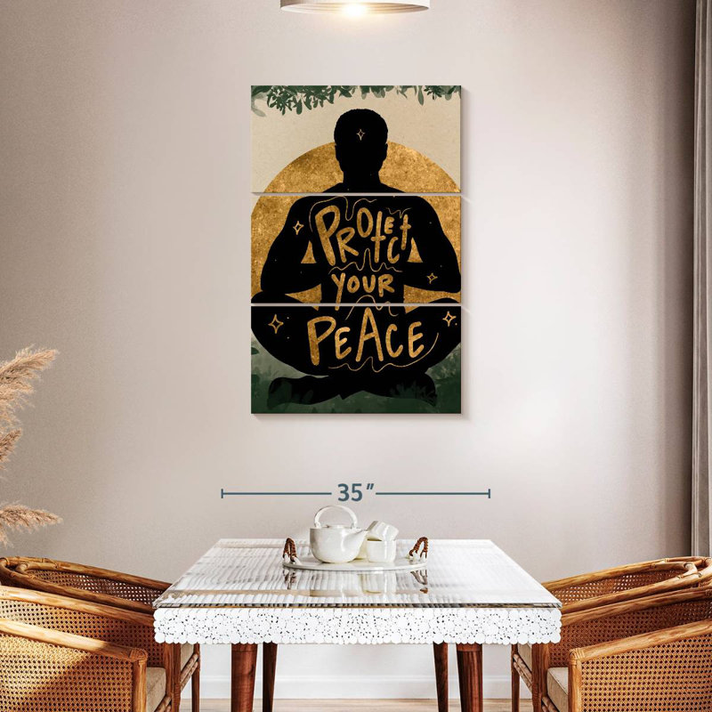 Tergel Protect Your Peace, 65" H x 42" W