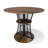 Round Wood Top Metal Base Dining Table-368476529