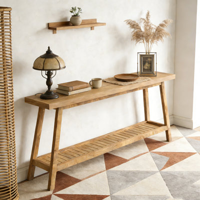 Farmhouse Entryway Table 2-Tier Sofa Table