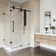 Winslow 48" W x 36" D x 80" H Sliding Frameless Shower Enclosure with 3/8  Clear Glass&Base