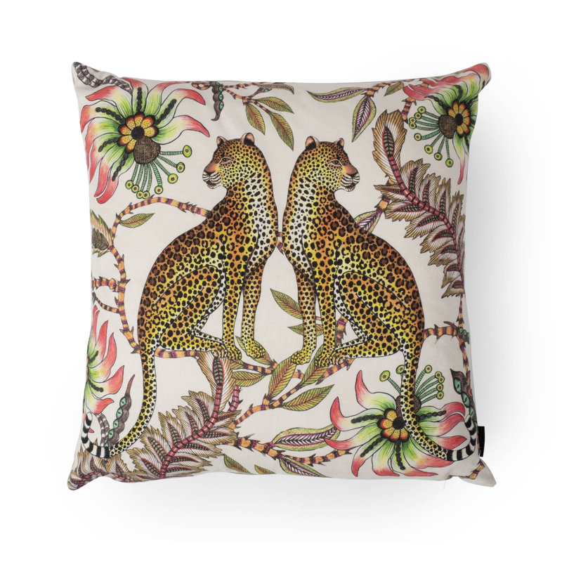 Ardmore Cotton Pillow, Parakeet