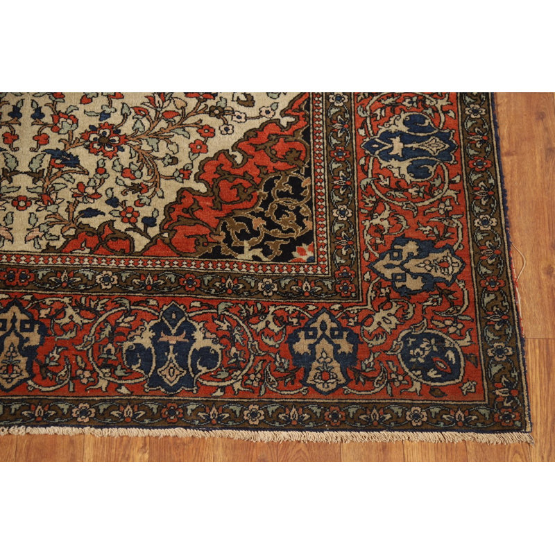 Tapis traditionnel avant teinture végétale pré-1900 4 x 7