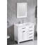 Ensemble de meuble-lavabo simple 36 po avec miroir Dzerun